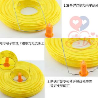 Bộ 10 đèn led gắn đèn lồng giấy