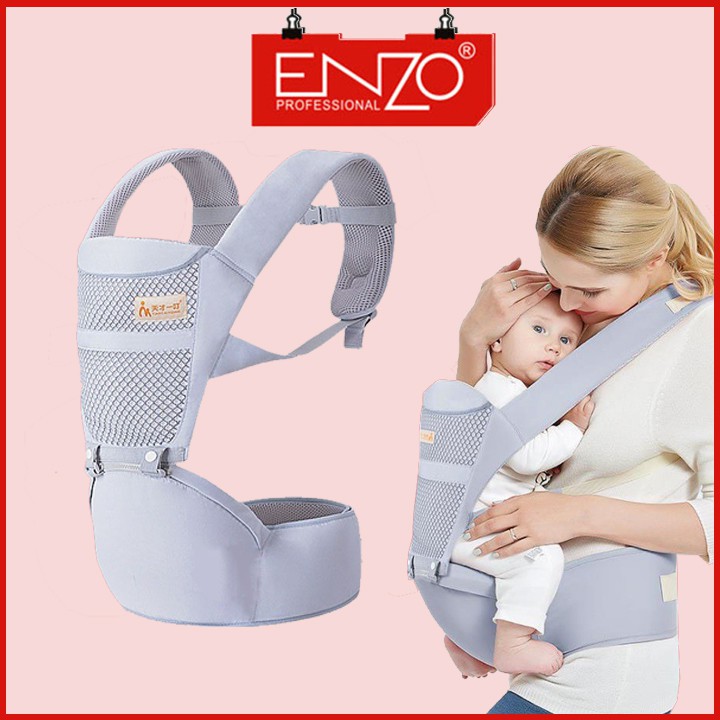 [HOT] 🌟Địu em bé 4 tư thế (có ghế chống gù cho bé) điệu trẻ em - ENZO