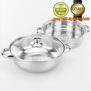 Nồi hấp 2 tầng inoxx cực đẹp