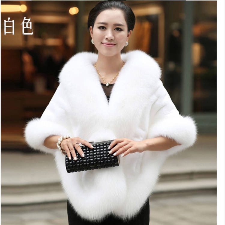 Áo Choàng Giả Lông Thú Thời Trang Thu Đông Sang Trọng Cho Nữ | BigBuy360 - bigbuy360.vn