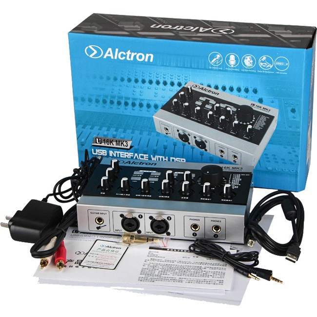Sound card U16K MK3 hay Sound card USB Alctron U16K MKIII Bảo hành 12 tháng