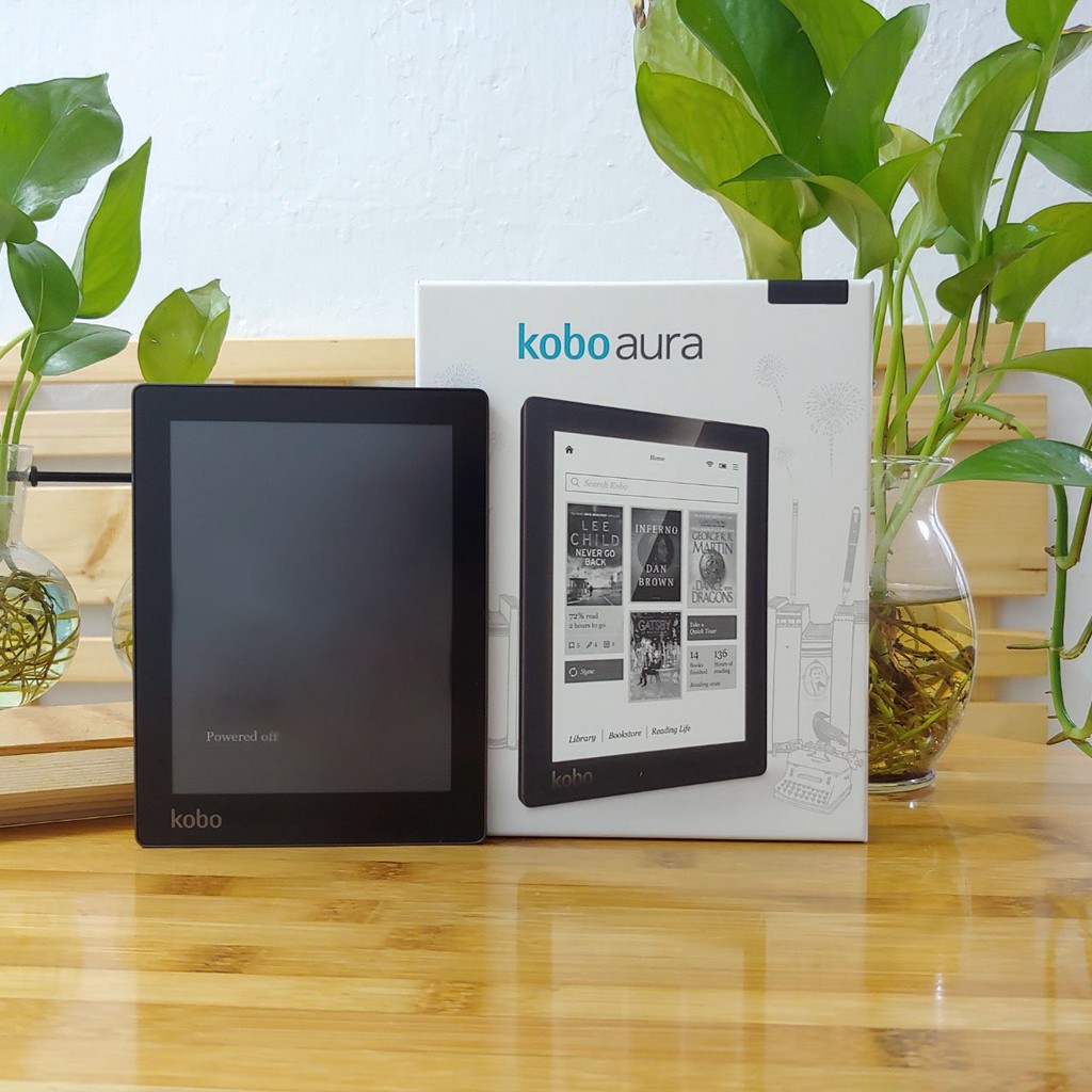 Máy đọc sách KOBO AURA màn hình phẳng 6inch có đèn nền