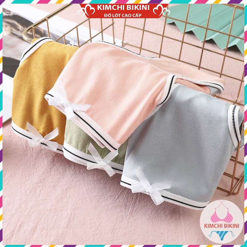 quần xip nữ Cotton vải mềm nâng mông viền trắng KIMCHIBIKINI quần xì nữ được hàng ngàn chị em dùng QL057