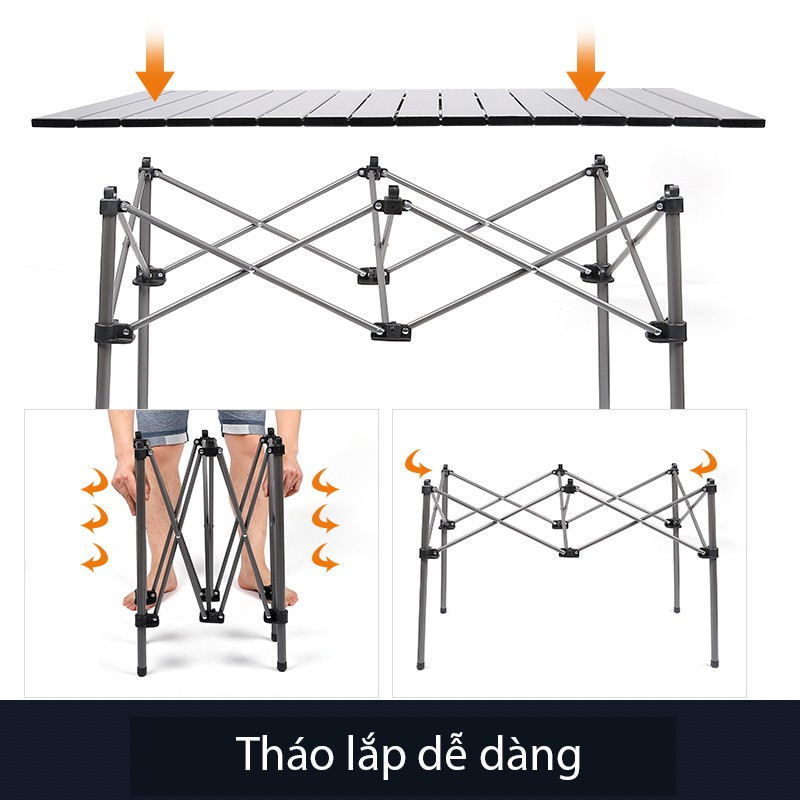 Bộ bàn ghế dã ngoại, bàn ghế du lịch gấp gọn. Hewolf-1898