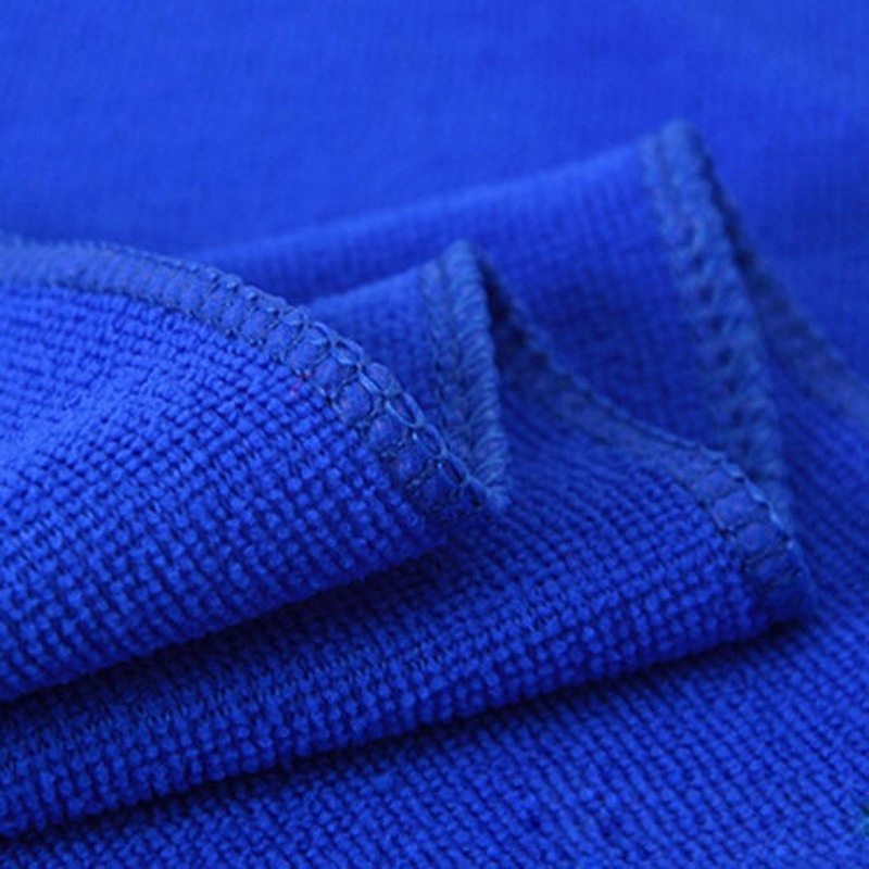 30*30cm Blue Large Microfibre Wipes/ Car Thickened Magic Wiping Cloth/ Reusable Cleaning Towel for Kitchen Mirrors Auto Windows