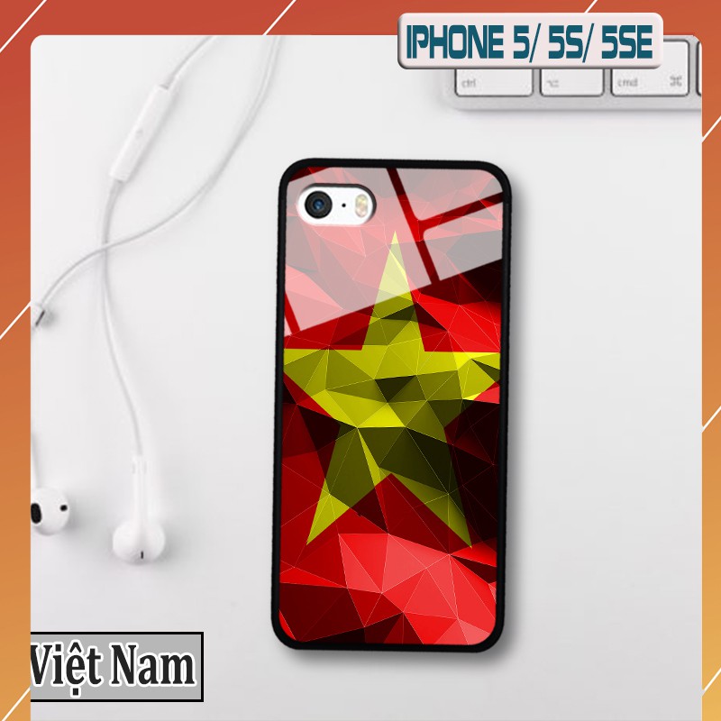 Ốp lưng điện thoại IPhone 5/ 5S logo đội bóng Việt Nam