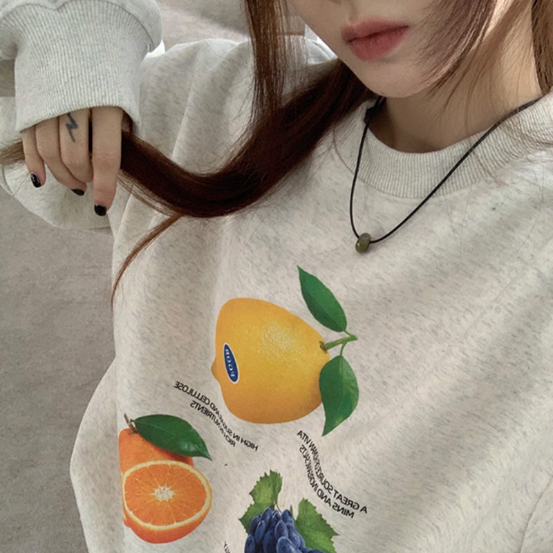 NRVP Mới Áo Thun Tay Dài Dáng Rộng In Chữ Phong Cách Hàn Quốc 2023