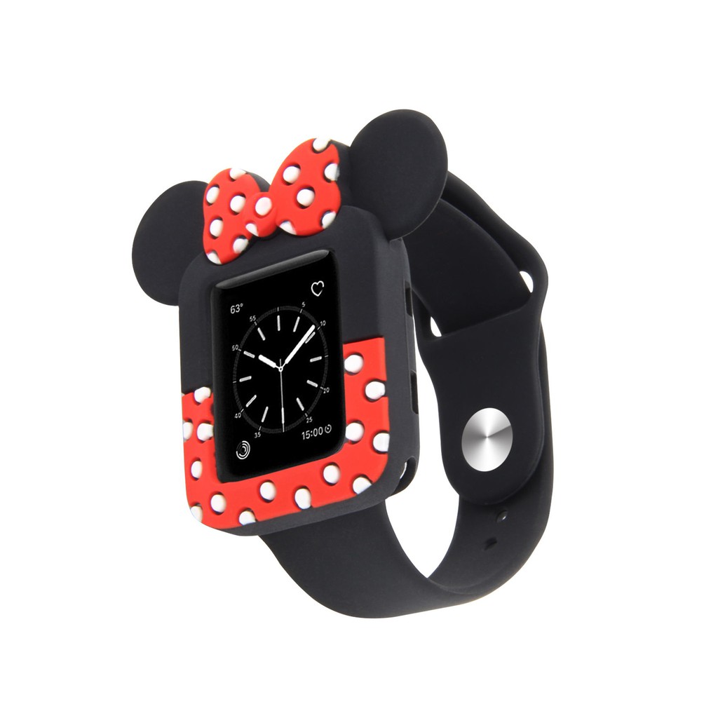 Ốp mặt đồng hồ kiểu chuột minnie dễ thương cho Apple Watch 38Mm / 42Mm / 40mm / 44mm se/6/5/4 / 3 / 2 / 1