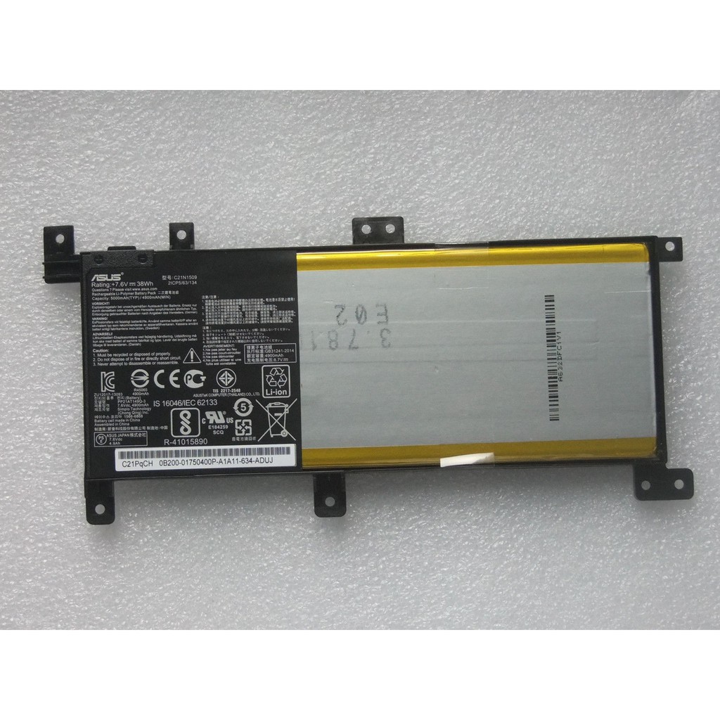 [NEW] Pin laptop Asus X556 X556UA X556UB X556UF X556UJ X556UQ X556UR X556UV C21N1509 A556 K456U Zin