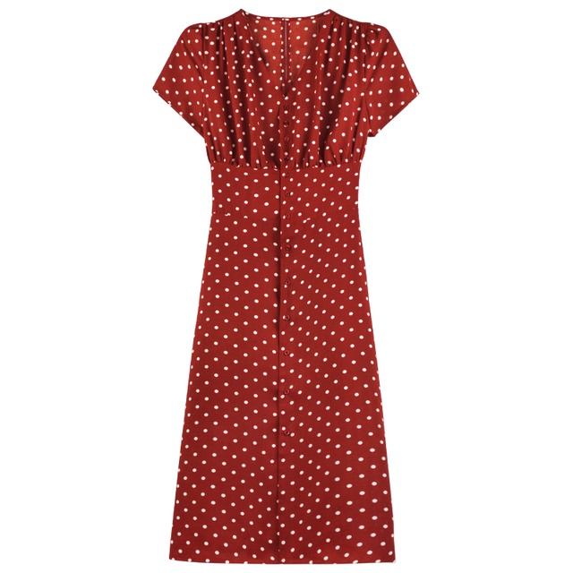 ❣️FREESHIP❣️Đầm Vintage Chấm Bi