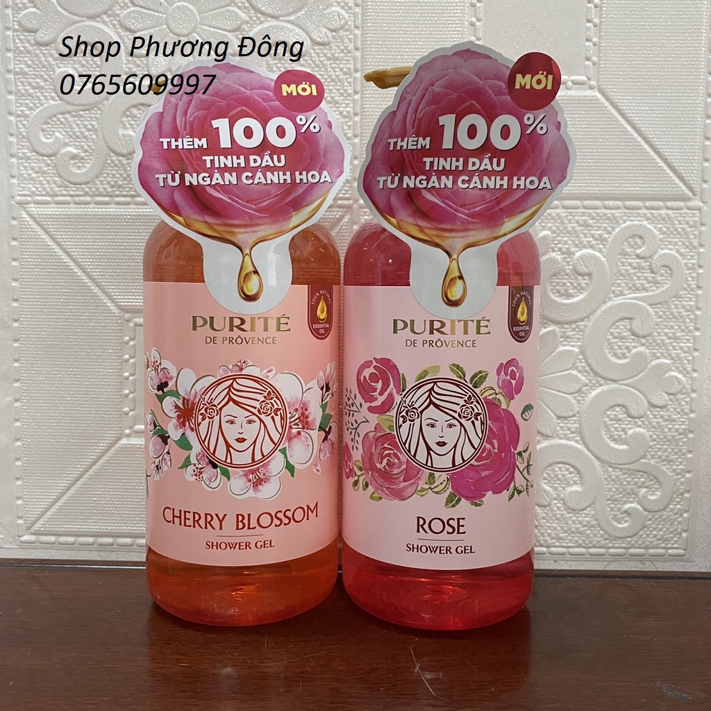 (Chính hãng, Đủ mùi) Sữa Tắm Giữ Ẩm PURITE PROVENCE 850ml