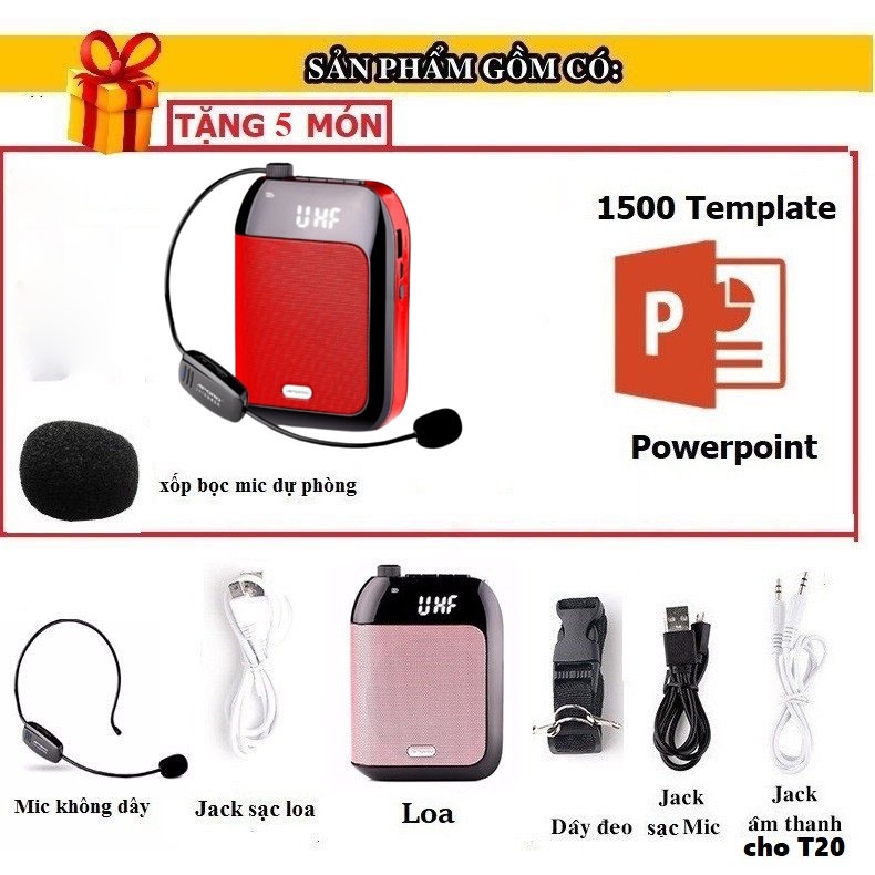 Máy trợ giảng Aporo T9, T21 2.4G bluetooth, T9, T21 UHF bluetooth Chính Hãng - Bảo Hành 12 Tháng