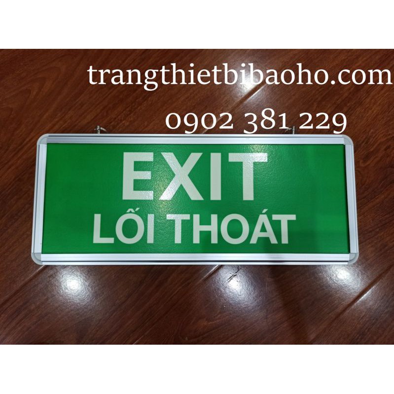 [HÀNG SẴN] - Bảng đèn chỉ dẫn exit thoát hiểm dạ quang 15 x 35cm - HÌNH THẬT