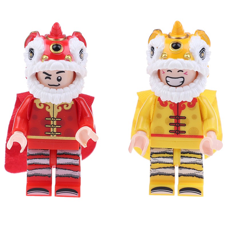 Đồ chơi lego múa rồng múa sư tử phong cách Trung Hoa năm mới dành cho trẻ em