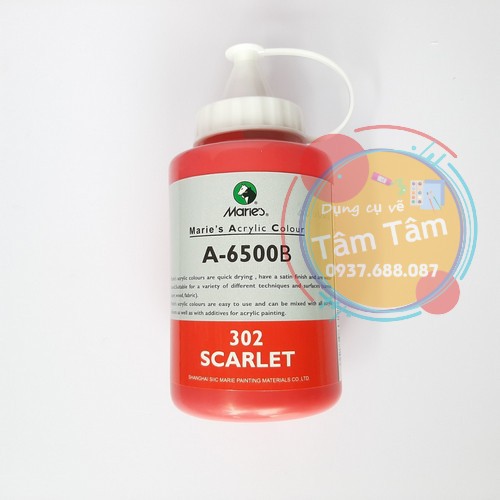 [ TÂM TÂM ]-Màu acrylic Maries bình bóp 500ml đăng lần 1/2, Màu acrylic Mariesc bình vòi đăng 1/2-