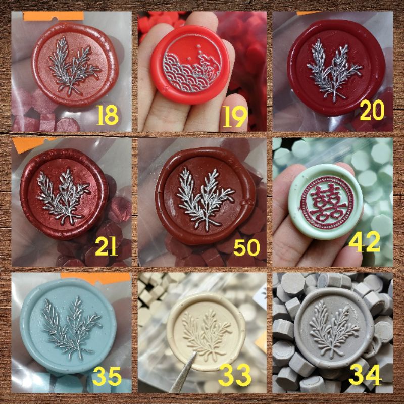 100 viên sáp niêm phong làm con dấu sáp.