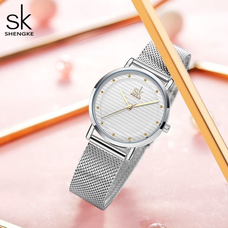 Đồng Hồ Đeo Tay Shengke Thạch Anh Dây Bằng Lưới Thép Phong Cách Doanh Nhân Dành Cho Nữ | BigBuy360 - bigbuy360.vn