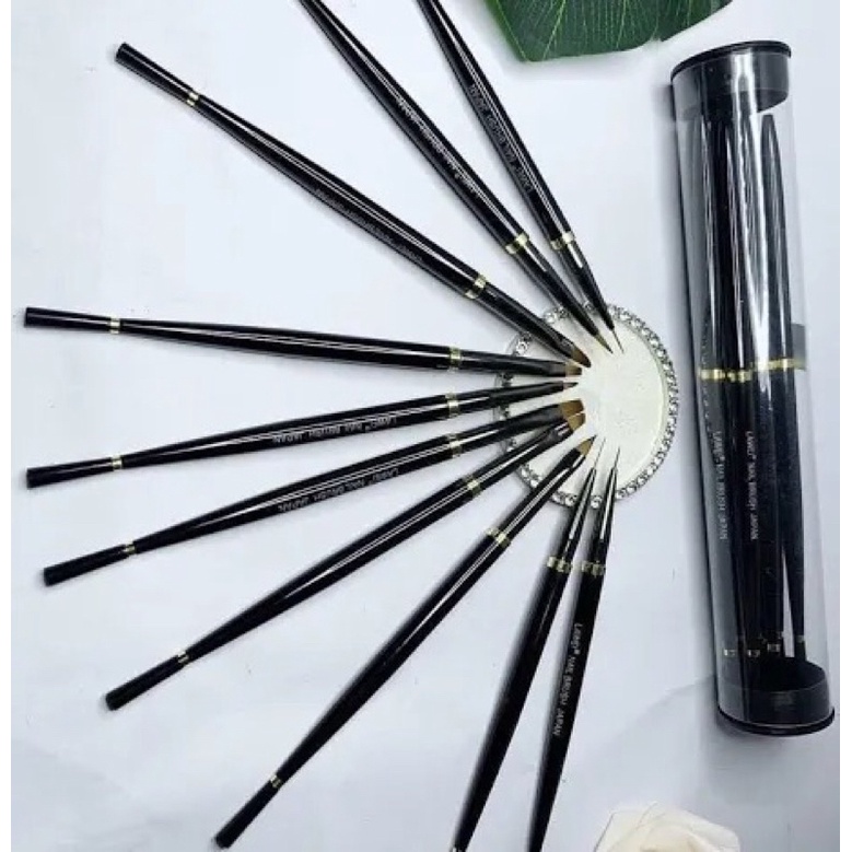Set 10 cọ LAWEL cao cấp vẽ Nail chuyên nghiệp