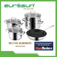 Bộ nồi chảo Eurosun MC1702  - BH 2 năm, Hàng chính hãng