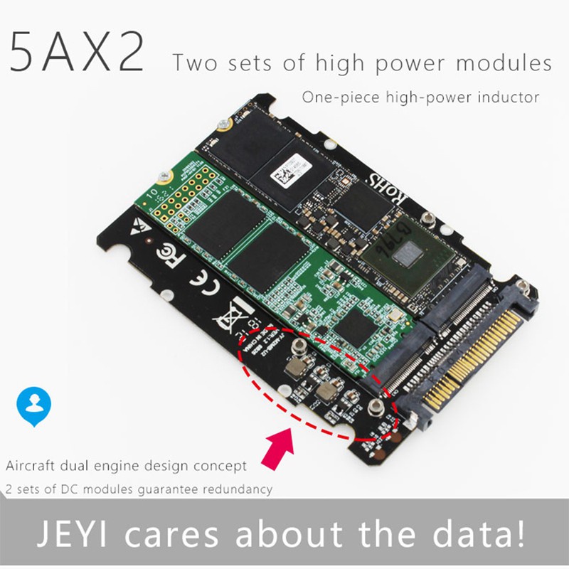 Thẻ Chuyển Đổi Jeyi U2Pcb U2 Pci-Express 3.0 4x X16 Sang U2 Sff-8639 Nvme Pcie Ssd Pci-E Sang U.2 M.2 Ngff 2.5 'To Pci-E X16 | BigBuy360 - bigbuy360.vn