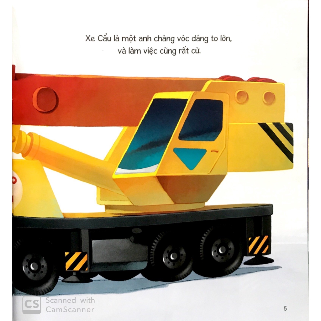 Sách - Thế Giới Xe Công Trình: Xe Cẩu Tốt Bụng