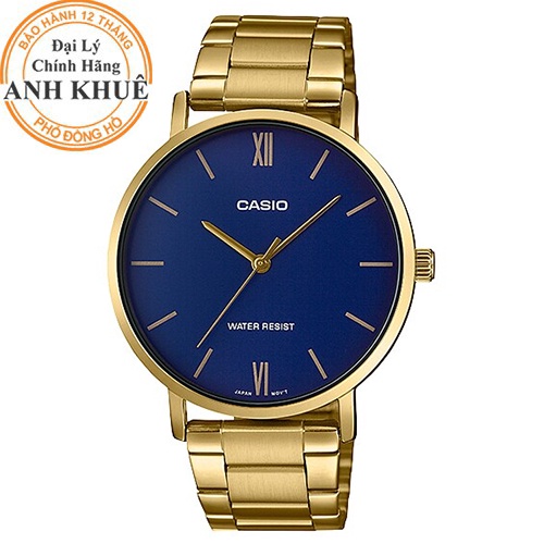 Đồng hồ nam dây kim loại Casio Anh Khuê MTP-VT01G-2BUDF