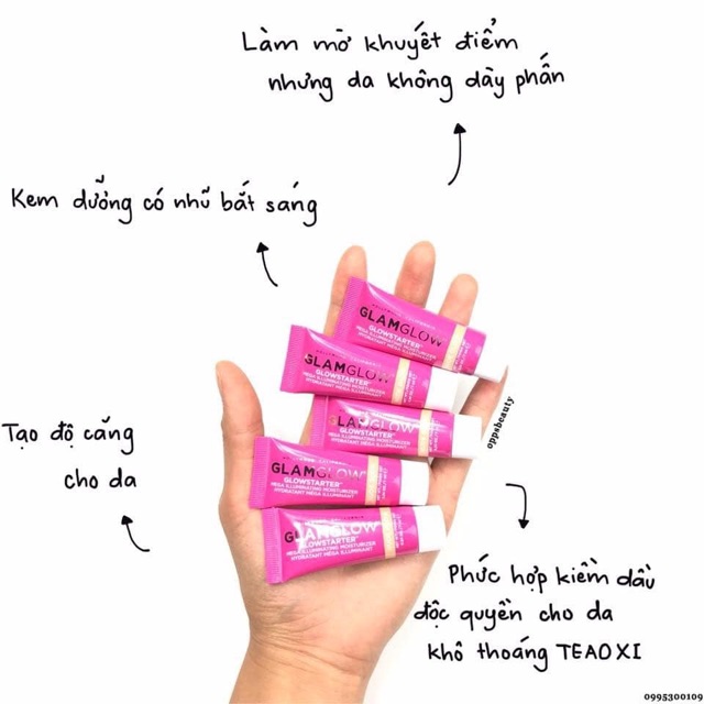 Kem Lót Bắt Sáng Dưỡng Ẩm G L A M G L O W  [Travelsize] 15ml | BigBuy360 - bigbuy360.vn