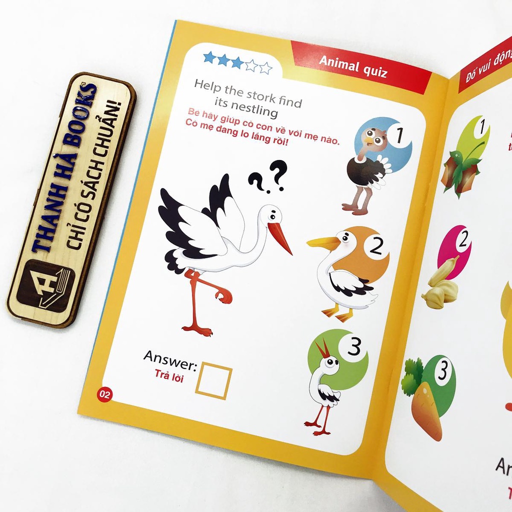 Sách - Song Ngữ Anh - Việt: Animal Quiz! - Đố Vui Động Vật  -