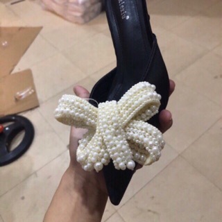Sục nơ Ngọc gót 3p (sẵn).