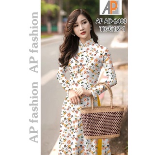 Vải may áo dài hoa nhí xinh xinh.Chất lụa mềm,mịn,mát.Có clip vải thật