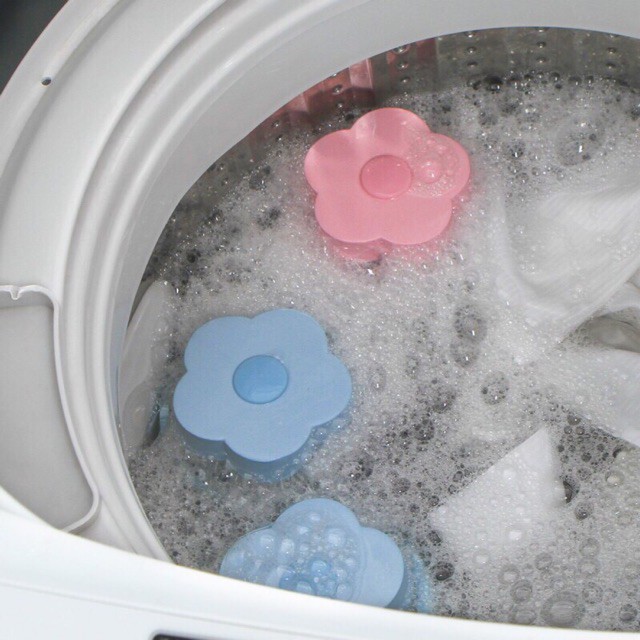 (Video Review) Phao Lọc Cặn Bẩn Máy Giặt Thông Minh - Túi Lọc Gom Rác Lông Tóc Trong Lồng Máy Giặt Hình Bông Hoa
