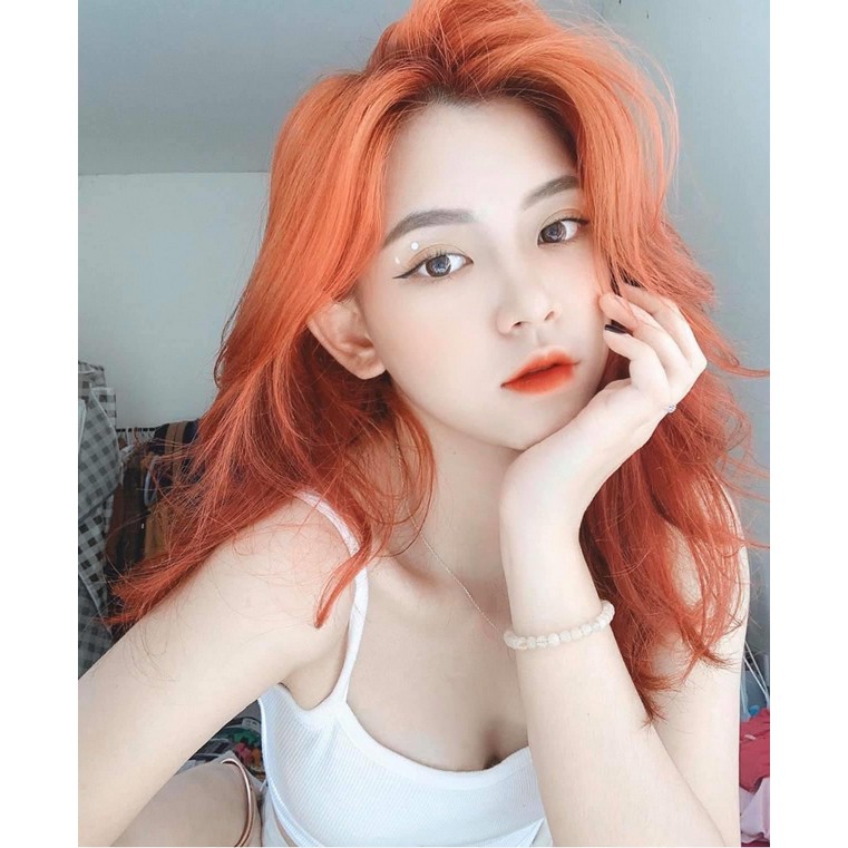Combo Thuốc nhuộm tóc màu CAM ĐÀO - Kèm trợ nhuộm - Lên màu chuẩn | BigBuy360 - bigbuy360.vn