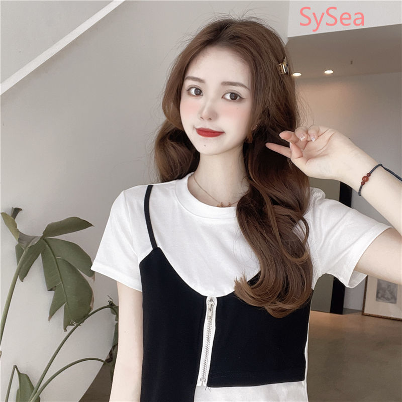 Áo tay ngắn kiểu dáng thời trang mùa hè cá tính dành cho nữ