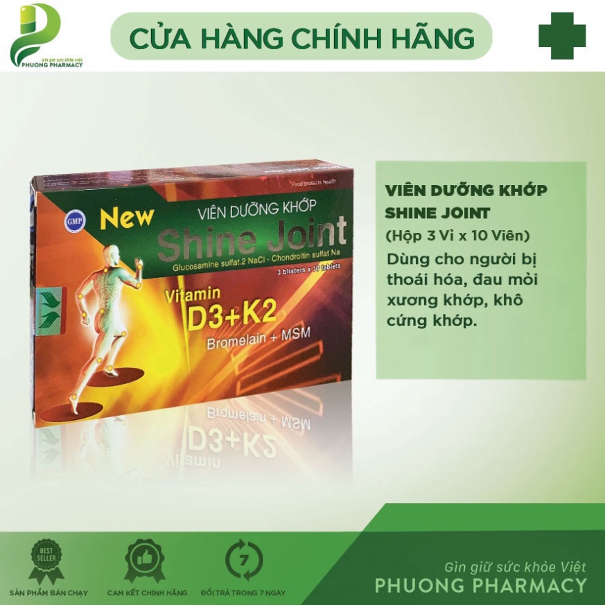 Viên dưỡng khớp Shine Joint new hộp 60 viên