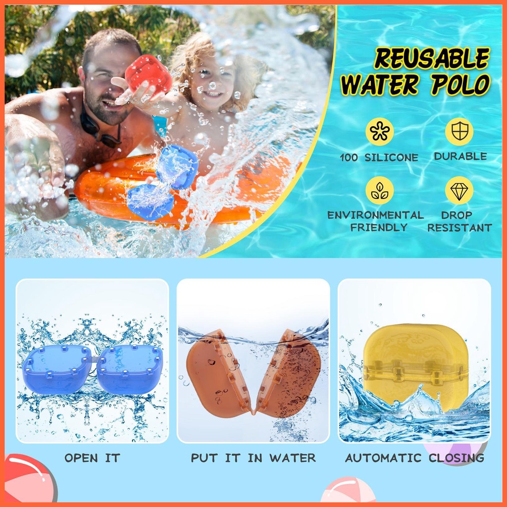 Bong Bóng Nước Bằng Silicone Mềm Tự Dính Nhanh Chóng Cho Trẻ Em