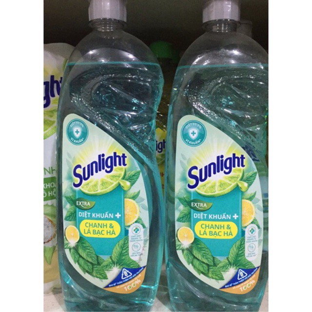 Nước Rửa Chén Sunlight Diệt Khuẩn Dạng Chai 750g