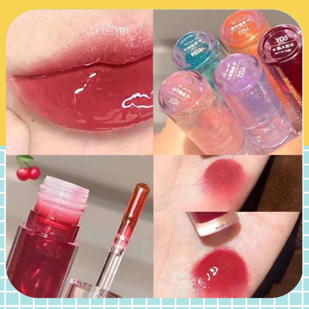 Full set 3 cây son bóng nhũ Cappuvini Crystal Lipstick