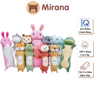 Gấu Bông Gối Ôm Hình Thú Siêu Mềm Mịn Mirana 9 Mẫu ( Có Clip )