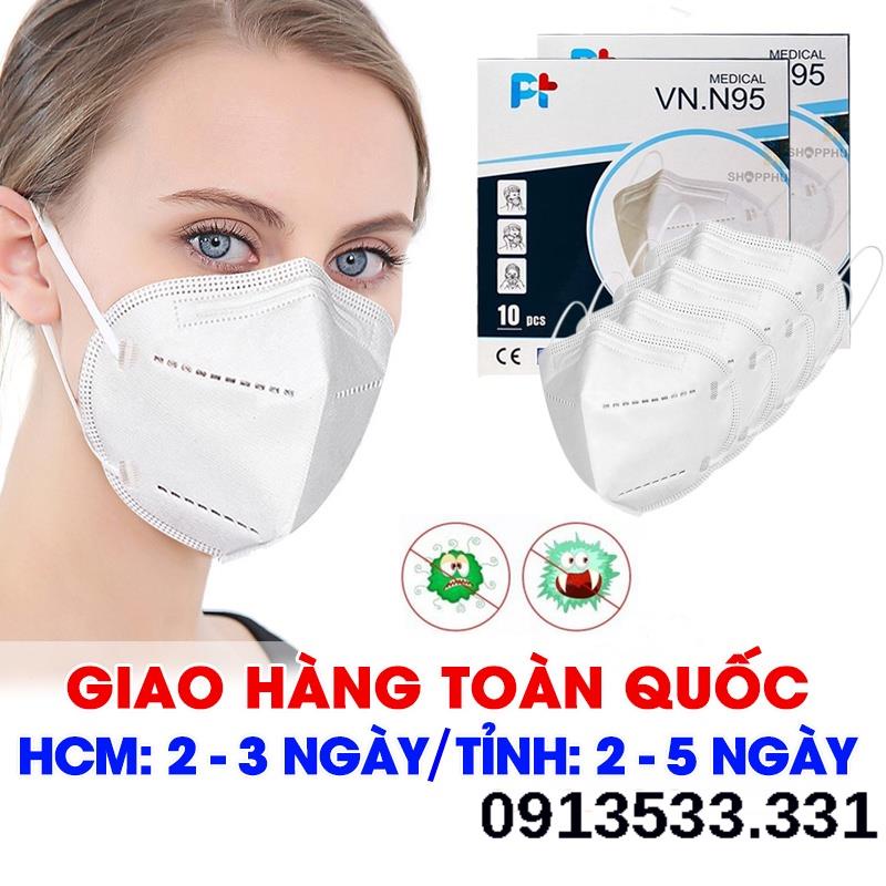 Hộp Khẩu trang N95, khẩu trang kháng khuẩn N95 PT 4 lớp anna