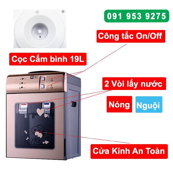 [Mã ELMS05 giảm 5% đơn 300k]Cây nước nóng Nhập khẩu chính hãng Bảo hành 1 Năm - Home Center Leebland