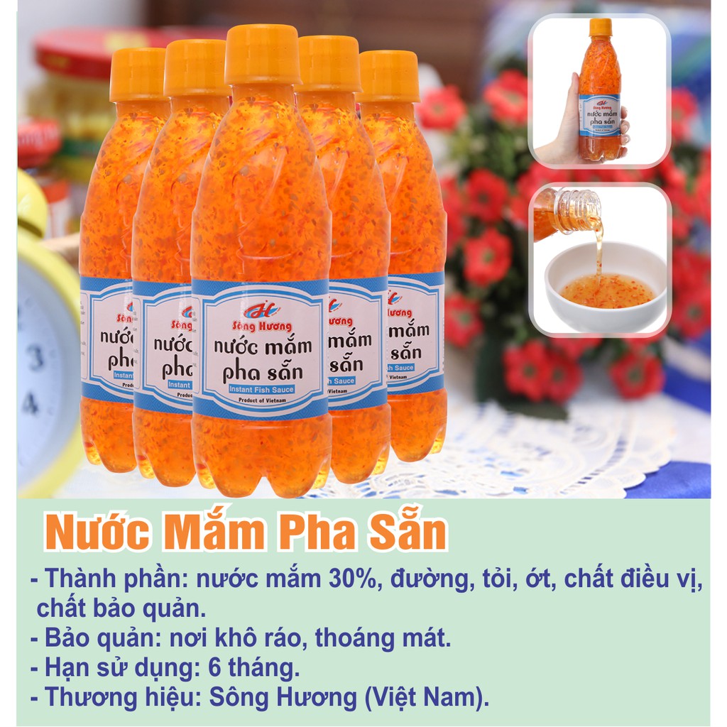 3 Chai Nước Mắm Pha Sẵn Sông Hương Foods Chai 300ml