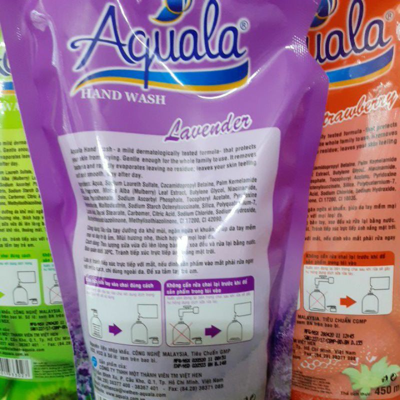 Nước Rửa Tay Aquala Túi 450g