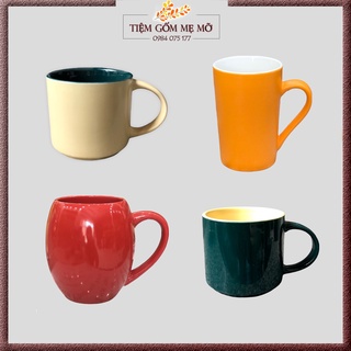 Ly Cốc sứ có quai men màu hàng xuất dư