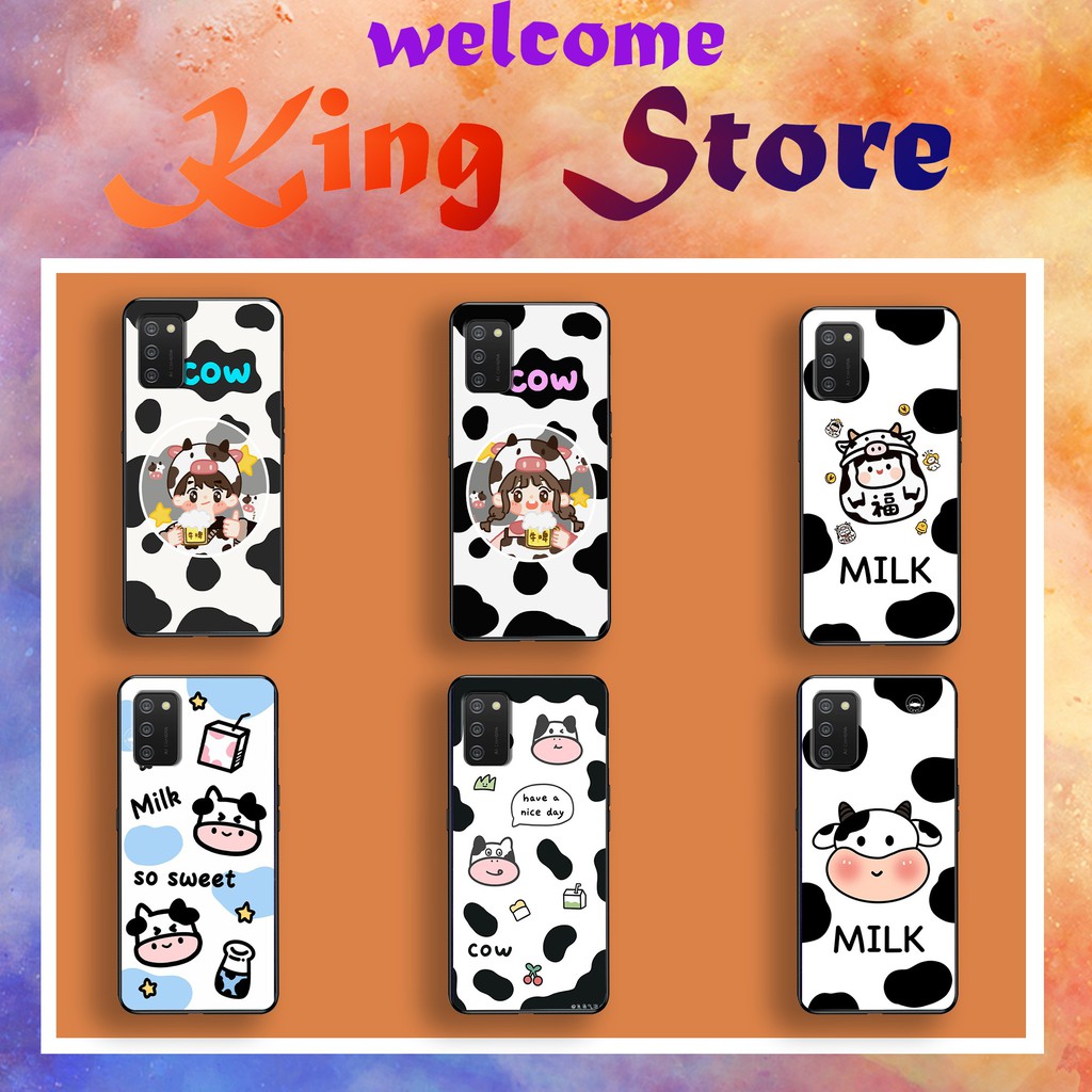 [HOT] Ốp lưng Samsung A01/A02/A02S   in hình bò sữa siêu đẹp, siêu  độc, cực lạ_KINGSTORE.HN_Ốp SS A01 A02 A02S