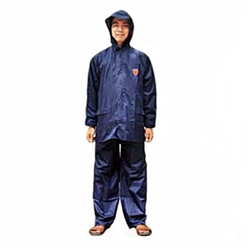 Áo mưa bộ gồm áo và quần chất liệu PVC