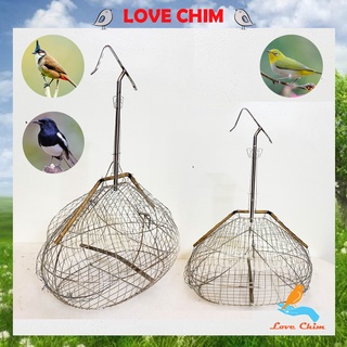 Lồng bẫy chào mào, chim khuyên chất liệu inox giá rẻ siêu nhạy, Bẫy chim Chào Mào - Khuyên giá rẻ, Lụp bẫy chim LOVECHIM