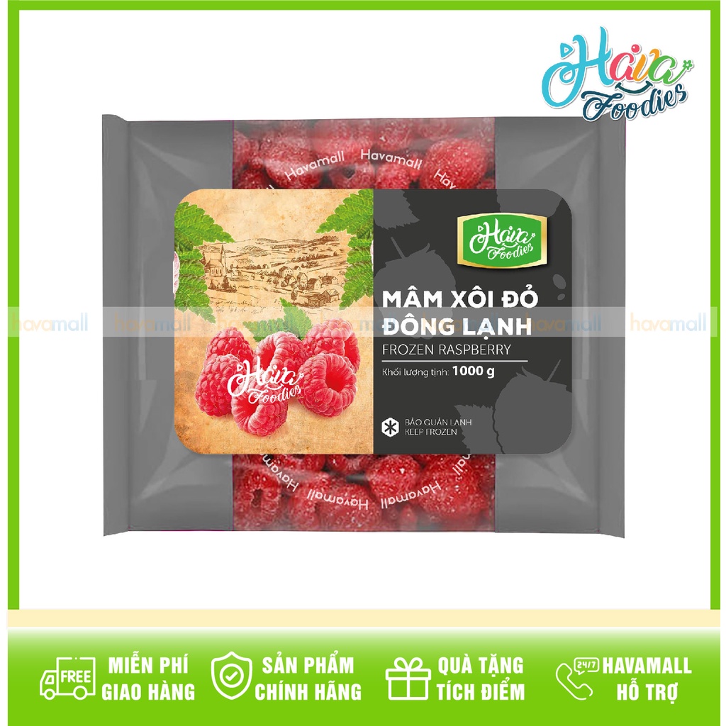 Trái Phúc Bồn Tử Đỏ Đông Lạnh V-Safefood – Frozen Raspberries