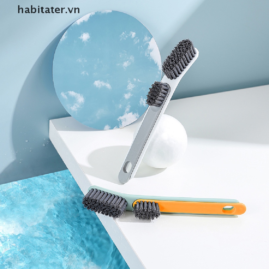 Bàn chải lau chùi giày dép lông mềm 2 trong 1