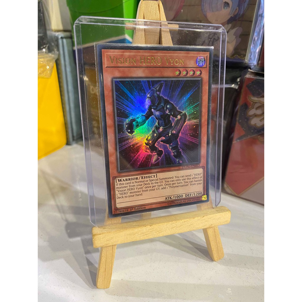 Lá bài thẻ bài Yugioh Vision Hero Vyon – Ultra Rare - Tặng bọc bài nhựa bảo quản