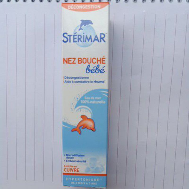 Sterimar Blocked nose baby nước xịt mũi xoang giảm nghẹt của Pháp